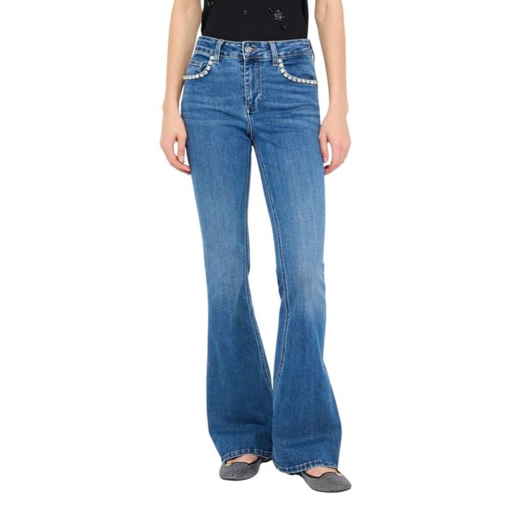 Liu Jo Blue Cotton Bootcut Women's Jeans